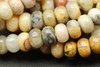 6x4mm, Crazy Lace Agate, Natural, Smooth Rondelle