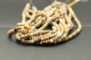 6x4mm, Crazy Lace Agate, Natural, Smooth Rondelle