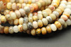 6x4mm, Crazy Lace Agate, Natural, Smooth Rondelle