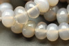8x5mm, Grey Agate, Natural, Smooth Rondelle