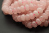 Rose Quartz, Enhanced, Smooth Rondelle, 8x5mm