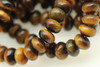 Tiger Eye, Brown, Smooth Rondelle, 6x4mm