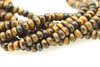 Tiger Eye, Brown, Smooth Rondelle, 8x5mm