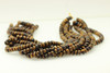 Tiger Eye, Brown, Smooth Rondelle, 8x5mm