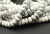 Howlite, Smooth Rondelle, 8x5mm