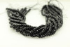 Onyx, Black, Dyed, Faceted Rondelle, 6x4mm, One Strand