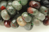 Blood Stone, Natural, Faceted Rondelle, 8x5mm, One Strand