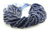 Lapis, Natural, Faceted Rondelle, 6x4mm, One Strand