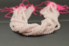 Rose Quartz, Enhanced, Faceted Rondelle, 6x4mm, One Strand