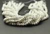 Howlite, Natural, Faceted Rondelle, 8x5mm, One Strand