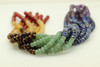Chakra, Mixed Stone, Natural & Heated, Faceted Rondelle, 8x5mm, One Strand