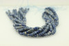 Aventurine, Blue, Quartz, Natural, Faceted Rondelle, 6x4mm, One Strand