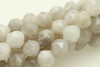 Agate, White Lace, Natural, Faceted Diamond Shape, 8mm, One Strand
