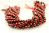 Red Jasper, Natural, Faceted Diamond Shape, 8mm, One Strand