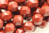 Red Jasper, Natural, Faceted Diamond Shape, 8mm, One Strand