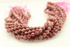 Rhodonite, Natural, Faceted Diamond Shape, 8mm, One Strand