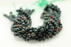 Blood Stone, Green, Natural, Faceted Diamond Shape, 8mm, One Strand