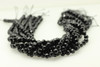 Onyx, Black, Dyed, Faceted Diamond Shape, 8mm, One Strand