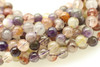 Rutilated Quartz, Mix, Natural. Smooth Round, 6mm