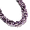 Lepidolite, Natural, Smooth Round, One 6mm Strand
