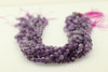Amethyst, Chevron, Natural, Faceted Round, 6mm