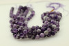 Amethyst, Chevron, Natural, Faceted Round, 10mm