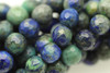 Chrysocolla Chinese, Dyed, Faceted Round, 6mm