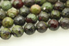 8mm, Dragon Blood Jasper, Natural, Faceted Round