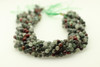 Bloodstone, Red, Natural, Faceted Round, 6mm