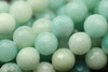 Amazonite, Natural, Faceted Round, 8mm