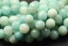 Amazonite, Natural, Faceted Round, 8mm