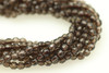 Smoky Quartz, Heated, Faceted Round, 4mm