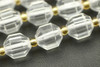 Crystal Quartz, Natural, Faceted Off Round, 8mm, One Strand