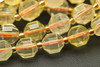Citrine, Quartz, Heated, Faceted Off Round, 8mm, One Strand