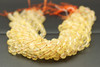 Citrine, Quartz, Heated, Faceted Off Round, 8mm, One Strand