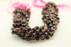 Ruby, Natural, Faceted Off Round, 8mm, One Strand