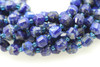 Lapis, Natural, Faceted Off Round, 8mm, One Strand