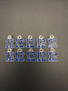 #12 Blue Enamel Charm, 17x12mm, 10 PCS