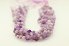 Lavender, Jade, Nephrite, Natural, Faceted Off Round, 6mm, One Strand
