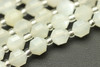 Moonstone, White, Natural, Faceted Off Round, 6mm, One Strand