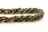 Ocean Agate, Natural, Faceted Round, 4mm Strand