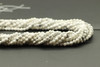 Howlite, Natural, Faceted Round,4mm Strand