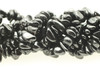 Tourmaline, Black, Natural, Chips, One 32in Strand, 8x4mm