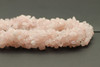 Rose Quartz, Enhanced, Chips, 32in Strand, 8x4mm