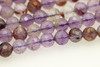 Super 7, Melody Stone, Purple, Natural, Faceted Round, 6mm
