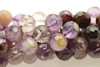 Super 7, Melody Stone, Purple, Natural, Faceted Round, 10mm