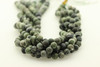 8mm, Green Zebra Jasper, Matte, Natural, Smooth Round Beads