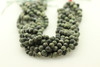 6mm, Green Zebra Jasper, Matte, Natural, Smooth Round Beads