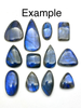Blue Labradorite, Natural, Cabochons