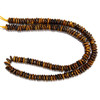 Tiger Eye, Brown, Rondelle Disk, One 6x2mm Strand